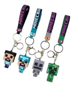 breloczki minecraft gumowe