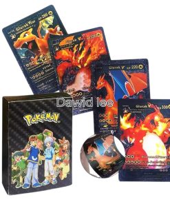 karta pokemon 55 karty czarny