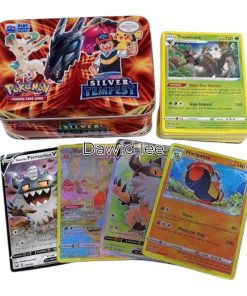 metalowy puszka 42 karty pokemon
