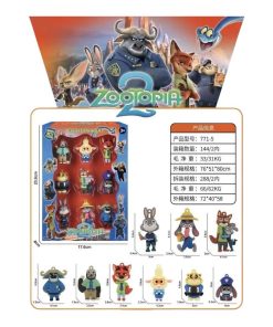 zestaw 9pcs zootopia