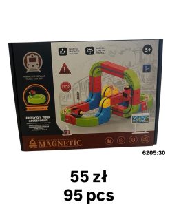 Klocki Magnetyczne pociąg 95pcs