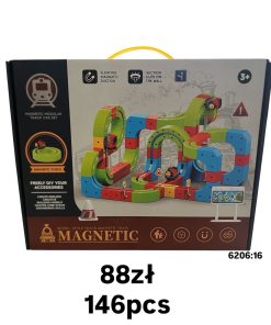 Klocki Magnetyczne pociąg 146pcs