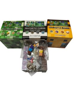 klocki magnet 100e+ 2 figurki i swiecace