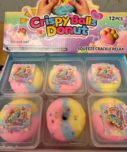 Crispy Balls Donut – Gniotek antystresowy z chrupiącymi kuleczkami